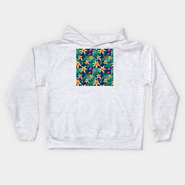 Marine Wonders: Sea Stars & Fish Kids Hoodie by Sevendise